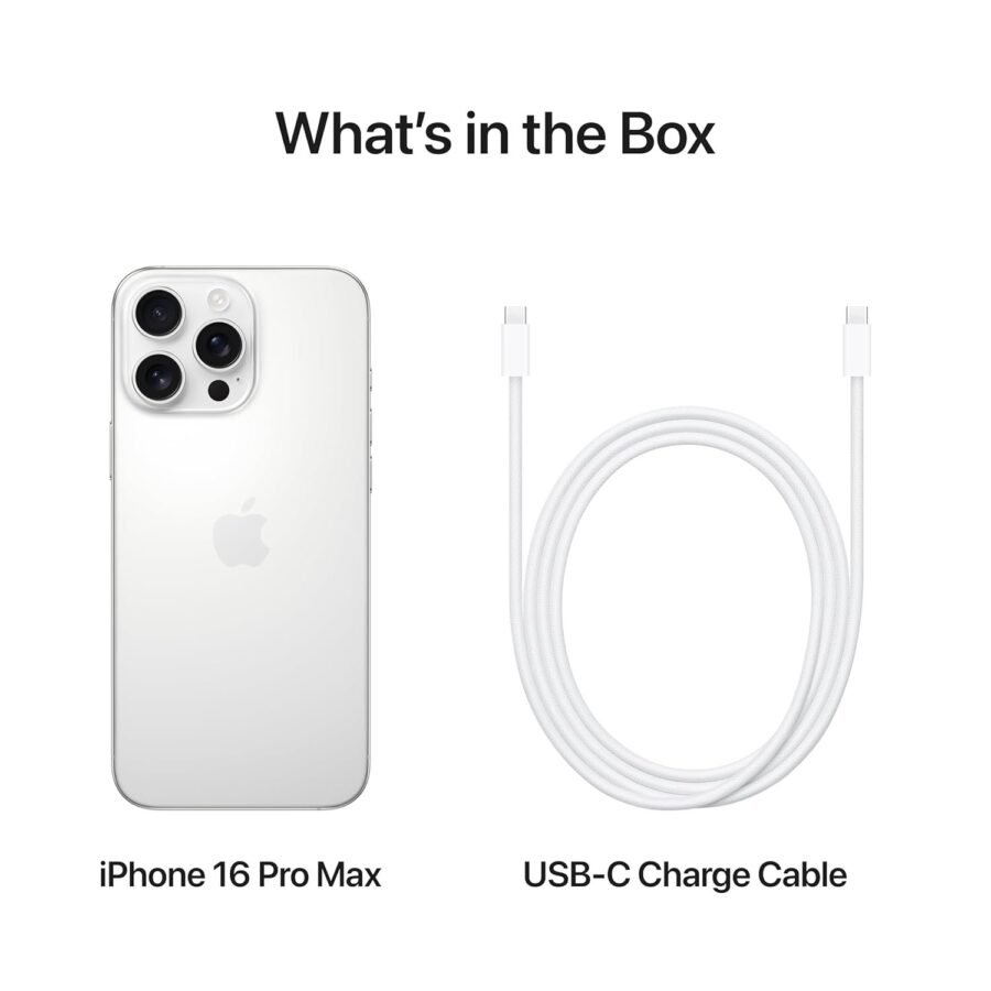 Apple iPhone 16 Pro Max (256 GB) - White Titanium
